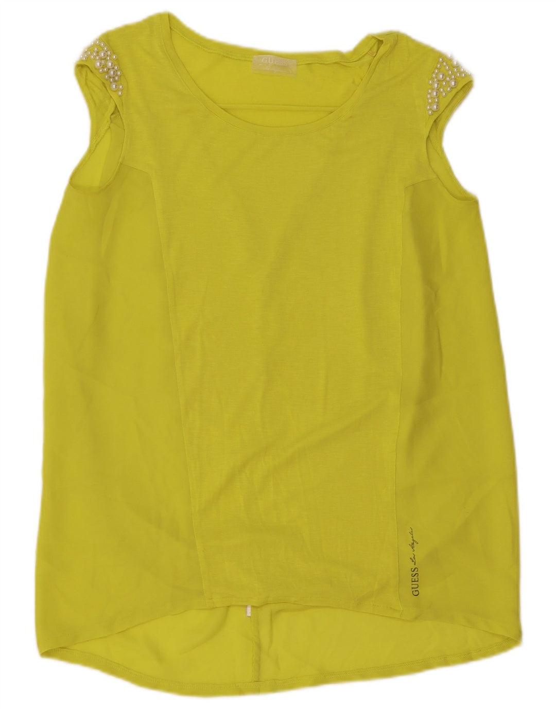 Guess Γυναικείο Αμάνικο τουνίκ Φόρεμα UK 14 Medium Yellow