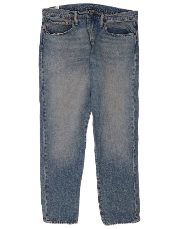 Levi's Mens 502 Tapered Jeans W34 L32 Blue Cotton