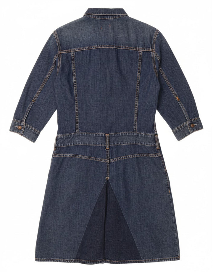 Τζιν φόρεμα LEVI'S Girls 3/4 μανίκι πουλόβερ 11-12 ετών Μεσαίο μπλε