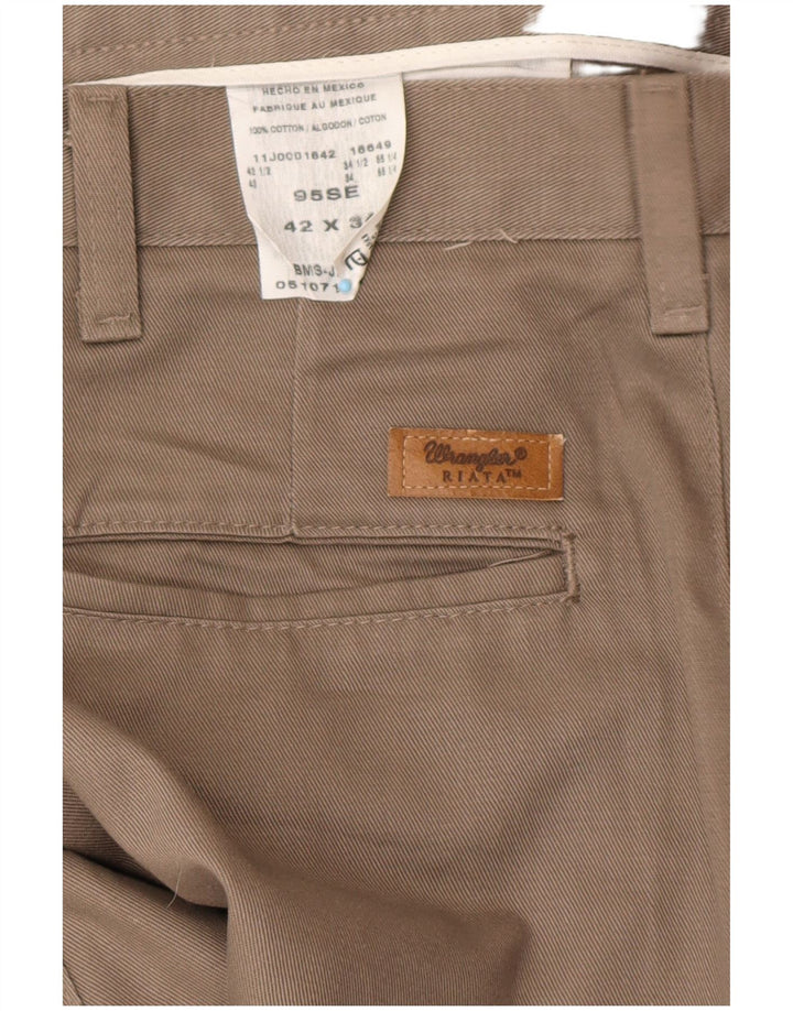 Ανδρικό παντελόνι Chino με καρφίτσες WRANGLER W42 L34 Γκρι βαμβακερό Classic