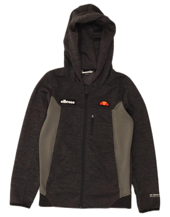 Ellesse Boys πουλόβερ με κουκούλα με φερμουάρ 9-10 ετών γκρι πολυεστέρας