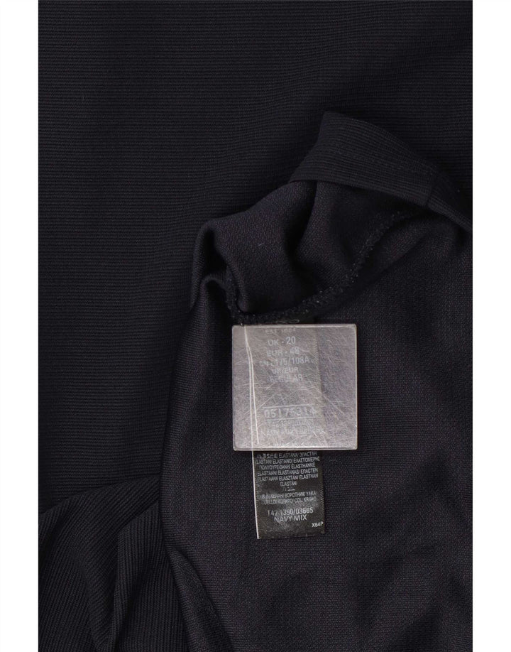 Marks & Spencer Γυναικείο Φόρεμα Shift UK 20 2XL Navy Blue Polyester