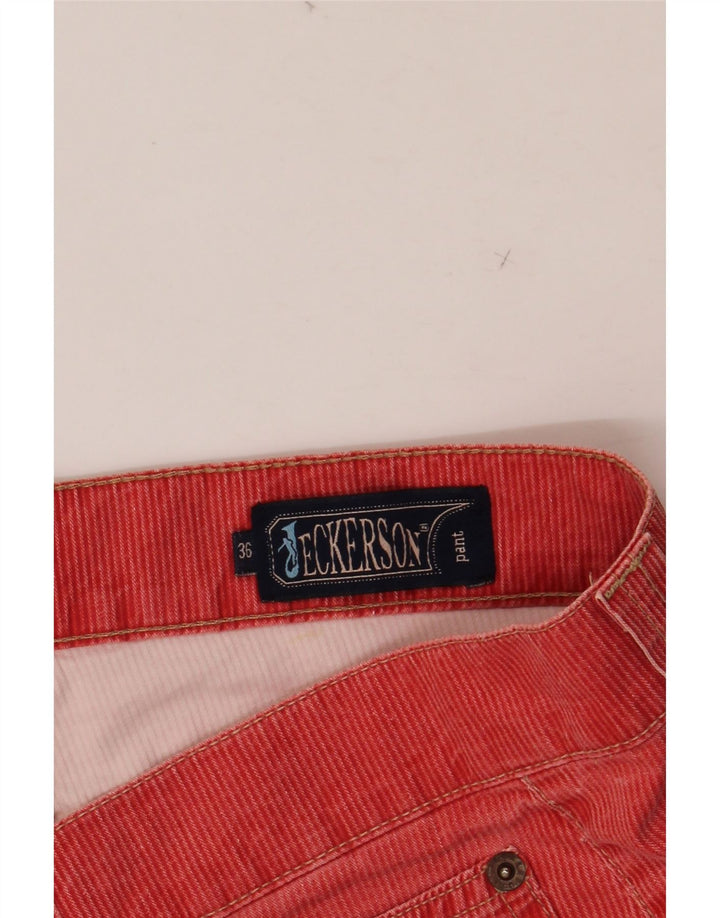 JECKERSON Ανδρικό ίσιο casual παντελόνι W36 L34 Κόκκινο