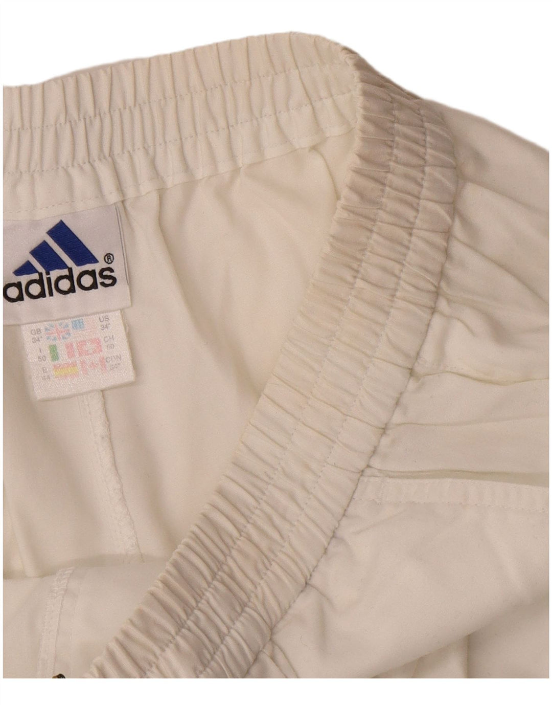 Ανδρικό σορτς Chino Adidas W34 μεγάλο λευκό πολυεστέρα