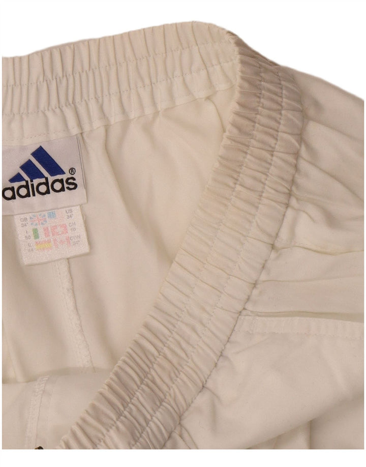 Ανδρικό σορτς Chino Adidas W34 μεγάλο λευκό πολυεστέρα