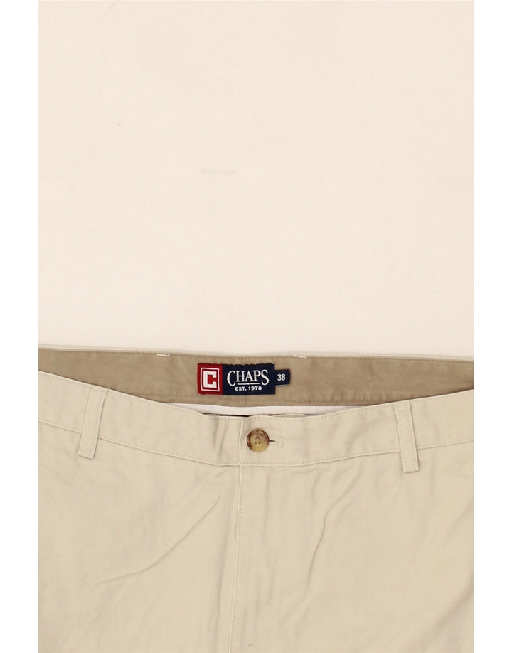 CHAPS Mens Chino Shorts W38 XL  Beige Cotton Vintage Chaps and Second-Hand Chaps from Messina Hembry 