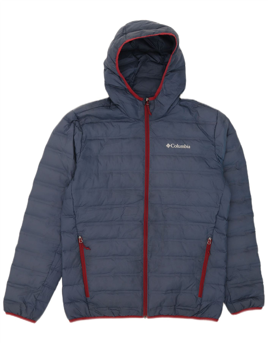 Columbia Ανδρικό μπουφάν με κουκούλα UK 38 Medium Navy Blue Polyester