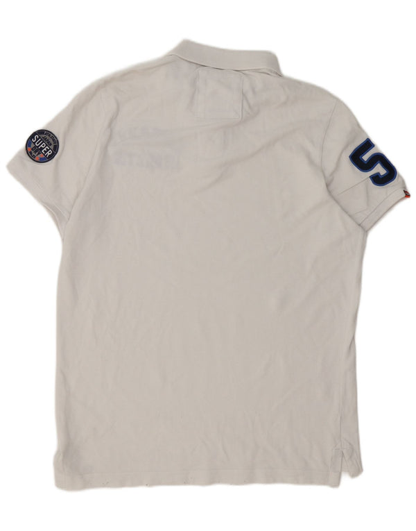 Superdry Ανδρικό γραφικό πόλο μπλουζάκι 2XL Λευκό