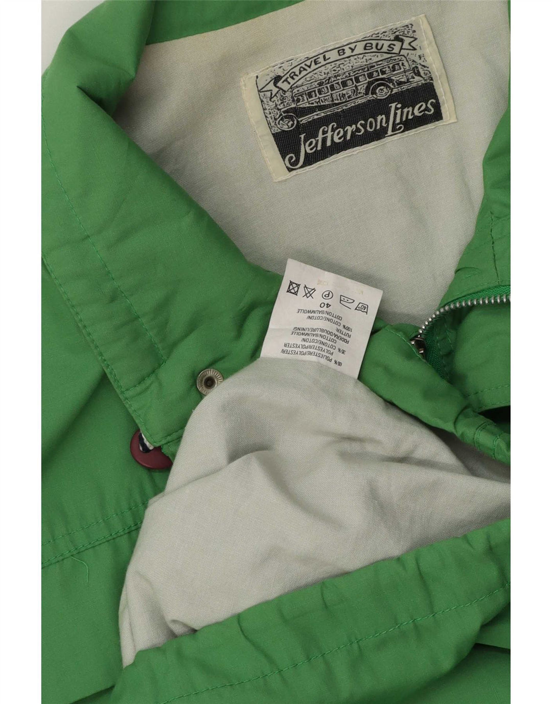 Ανδρικό Vintage Graphic Utility Jacket UK 40 μεγάλο μπλε βαμβακερό