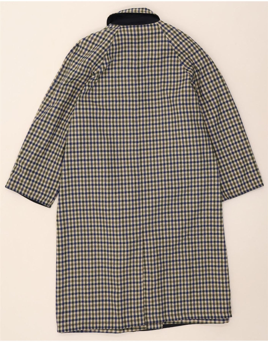 Vintage γυναικείο αναστρέψιμο πανωφόρι IT 42 Medium Navy Blue Polyester