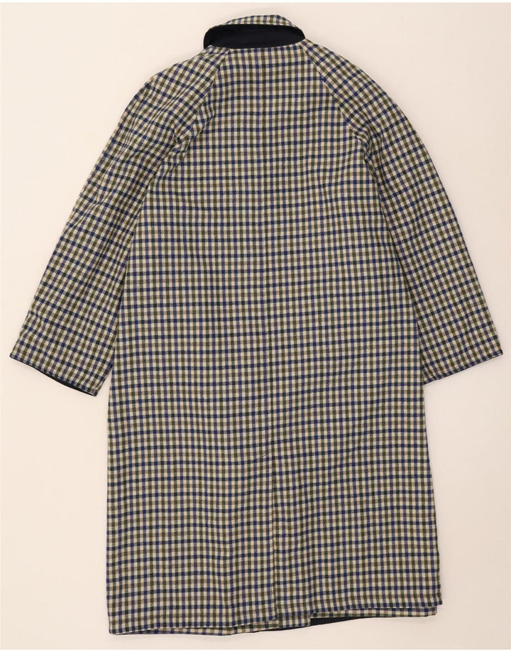 Vintage γυναικείο αναστρέψιμο πανωφόρι IT 42 Medium Navy Blue Polyester