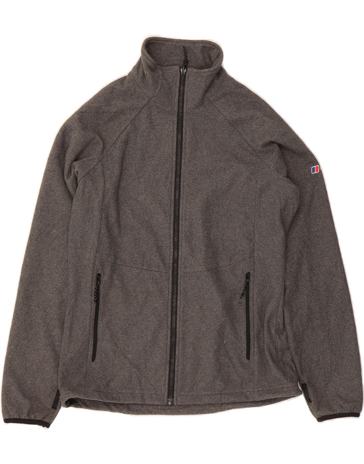 BERGHAUS Womens Tracksuit Top Jacket UK 16 Large  Grey Vintage Berghaus and Second-Hand Berghaus from Messina Hembry 