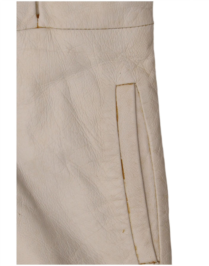 Γυναικείο δερμάτινο μπουφάν CONBIPEL με κουκούλα IT 42 Μεσαίο λευκό δέρμα