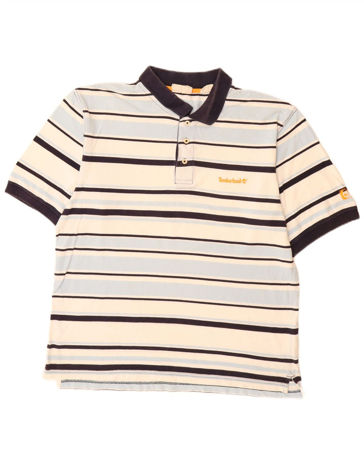 TIMBERLAND Ανδρικό πουκάμισο πόλο XL Πολύχρωμο βαμβακερό ριγέ