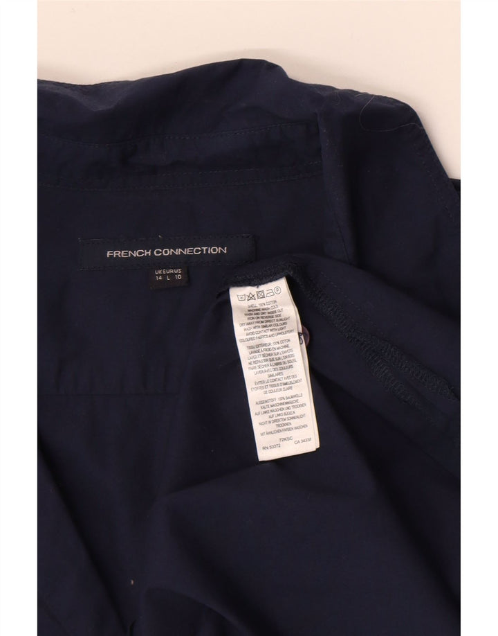 Γυναικείο πουλόβερ French Connection UK 14 Large Navy Blue Cotton