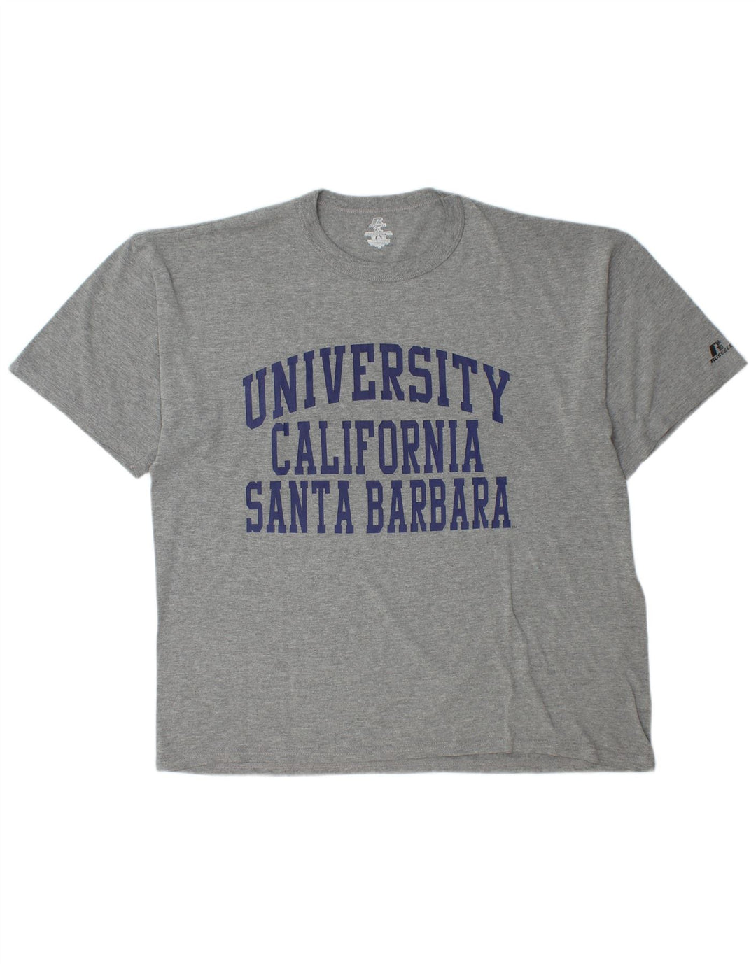 Ανδρικό γραφικό μπλουζάκι RUSSELL ATHLETIC Τοπ XL Γκρι βαμβακερό