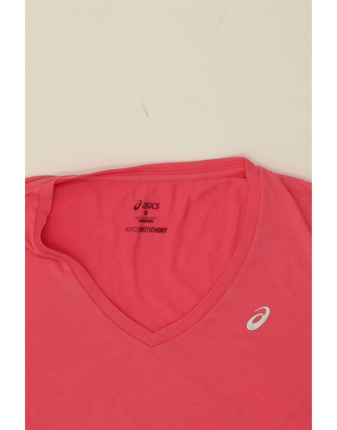 ASICS Womens T-Shirt Top UK 18 XL Red Vintage Asics and Second-Hand Asics from Messina Hembry 