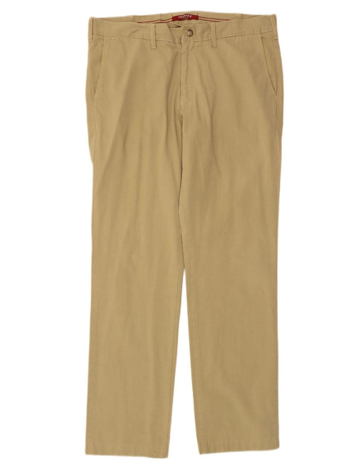 Ανδρικό ίσιο παντελόνι Chino Carrera W38 L32 Beige