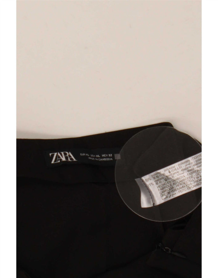 Zara Γυναικείο Skort XL W32 Μαύρο Πολυεστέρας