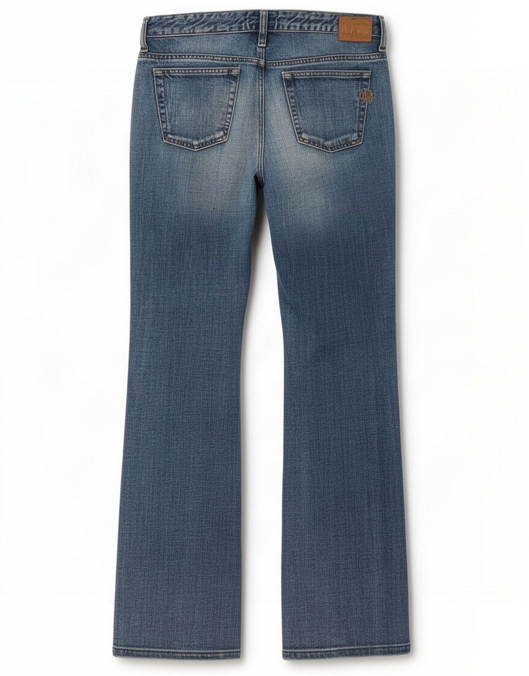 Armani Womens Bootcut Jeans W31 L33 Blue Cotton