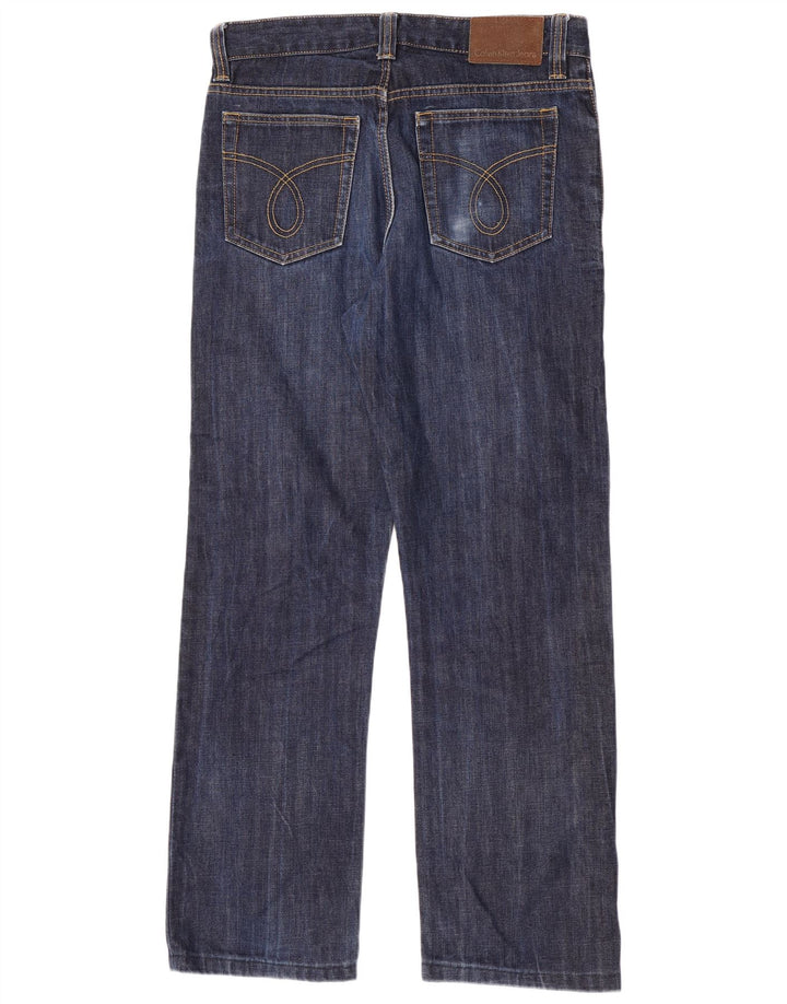 Γυναικείο τζιν ίσιο Calvin Klein W33 L31 Navy Blue