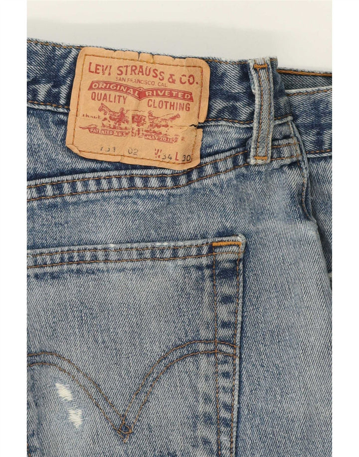 Ανδρικό τζιν σορτς Levi's 751 Distressed W34 Large Blue