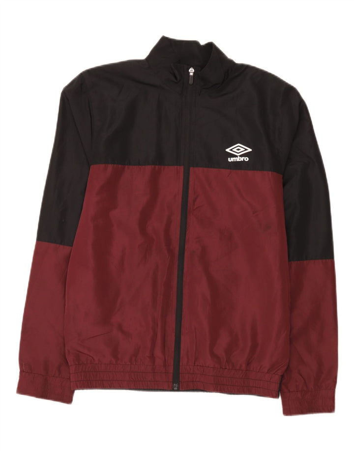 Ανδρική φόρμα γυμναστικής γραφική Umbro Top μπουφάν Μικρό καφέ χρώματος πολυεστέρας