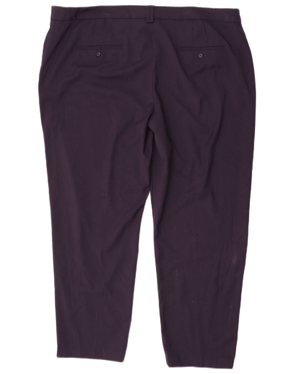 Marks & Spencer Γυναικείο Slim παντελόνι Chino UK 22 3XL W44 L29 Navy Blue