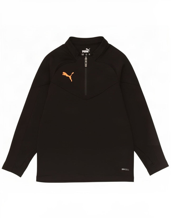 Puma Boys Φόρμα πουλόβερ με φερμουάρ 7-8 ετών Μαύρο Πολυεστέρα