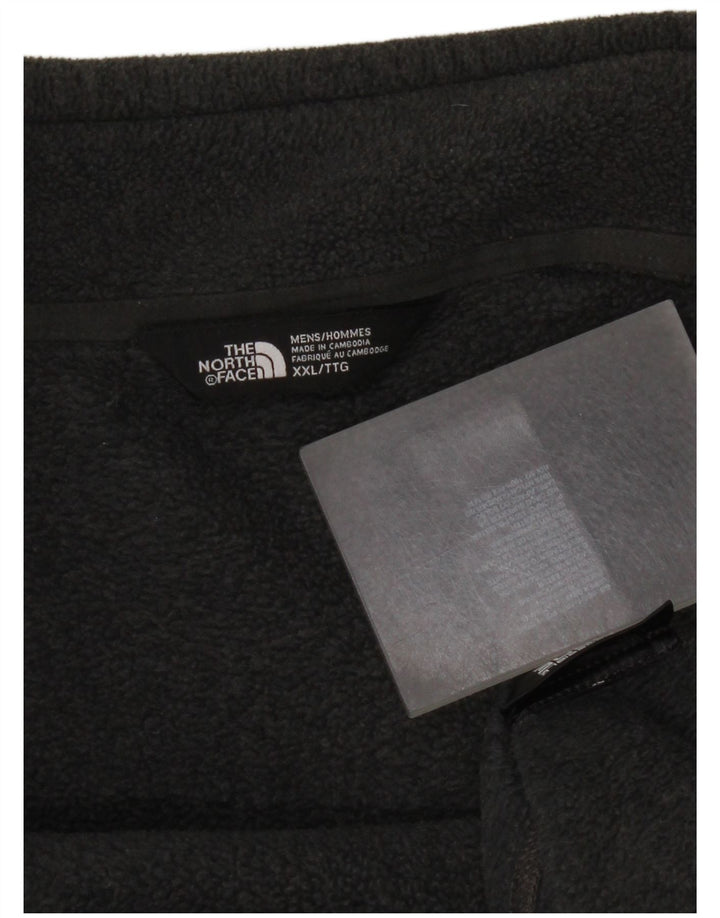 The North Face Mens Liner Fleece Jacket UK 44 2XL Grey Polyester