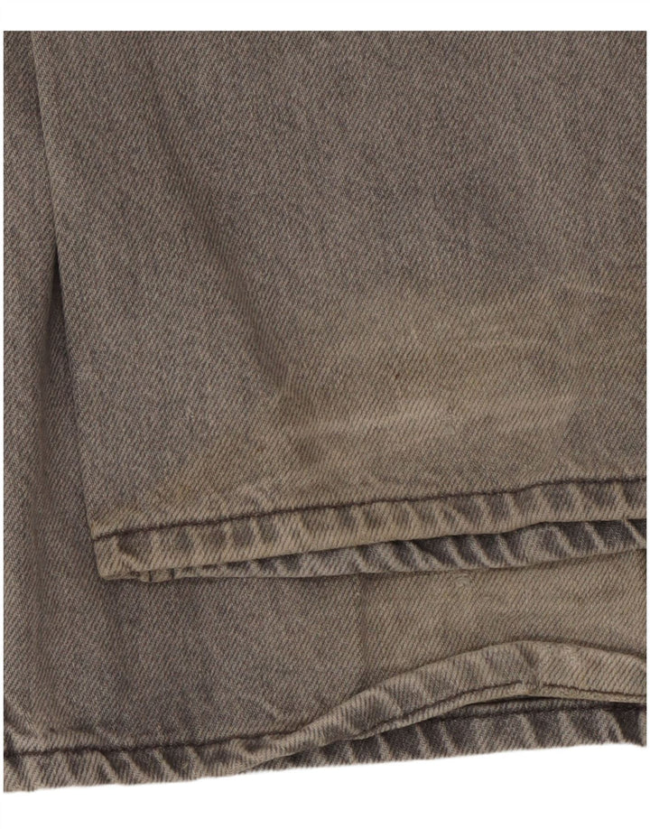 Zara Γυναικείο φαρδύ τζιν EU 38 Medium W28 L33 Γκρι βαμβακερό