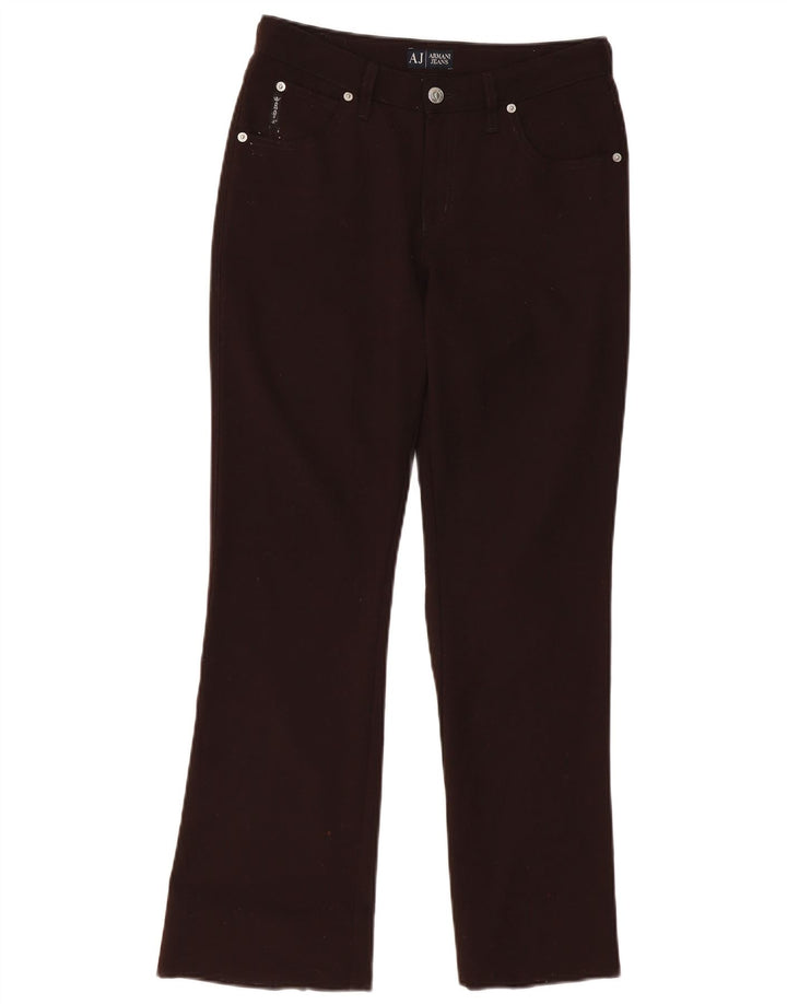 Γυναικείο ARMANI Bootcut Casual Παντελόνι W28 L28 Καφέ