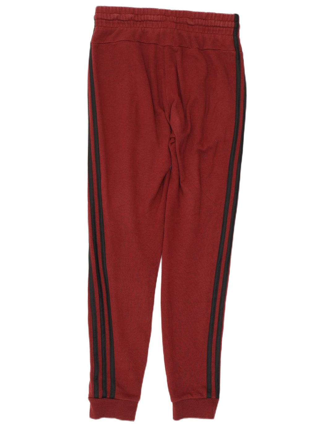 Γυναικεία αθλητική φόρμα ADIDAS Παντελόνι Joggers UK 4/6 XS Βουργουνδί Βαμβακερό