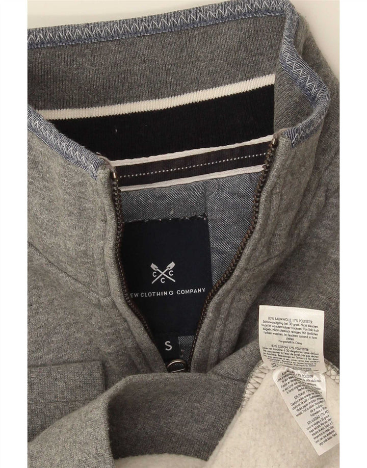 Ανδρικό φούτερ με φερμουάρ Crew Clothing, Jumper Μικρό γκρι βαμβακερό