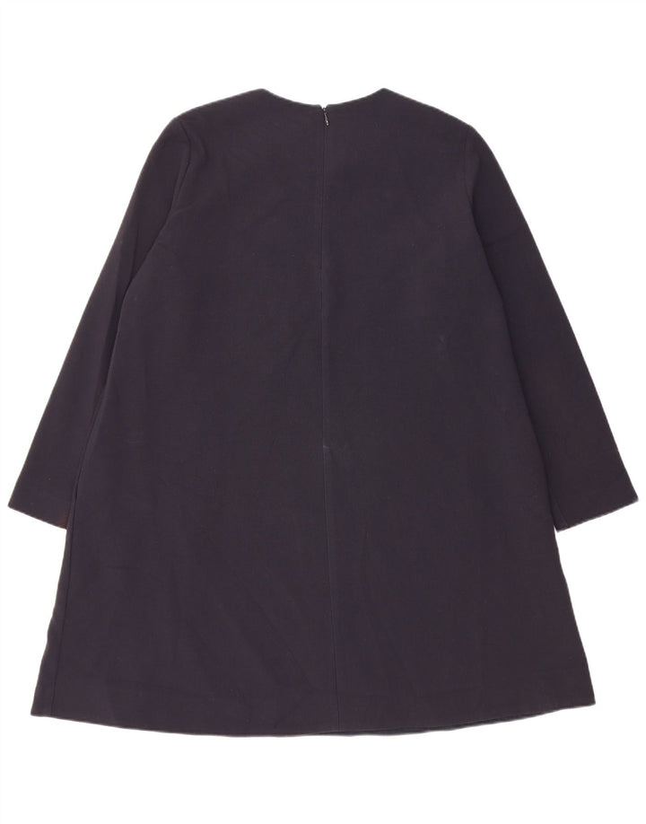 Cos Γυναικείο μακρυμάνικο φόρεμα A-Line EU 38 Medium Navy Blue Polyester