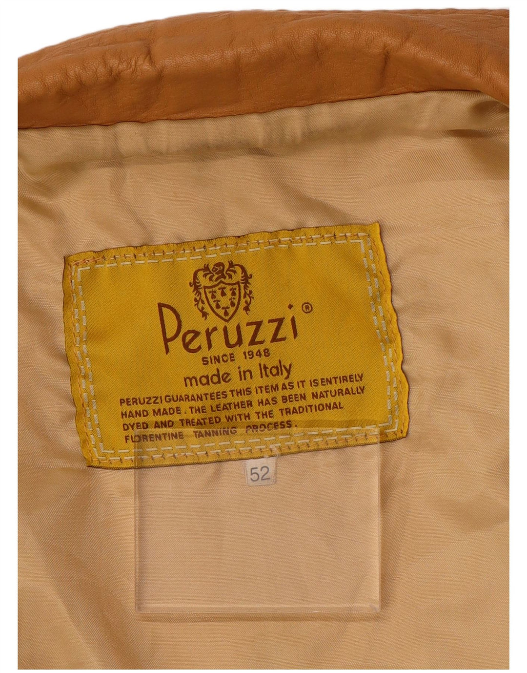 Peruzzi Γυναικείο Δερμάτινο Μπουφάν IT 52 2XL Μπεζ Δερμάτινο