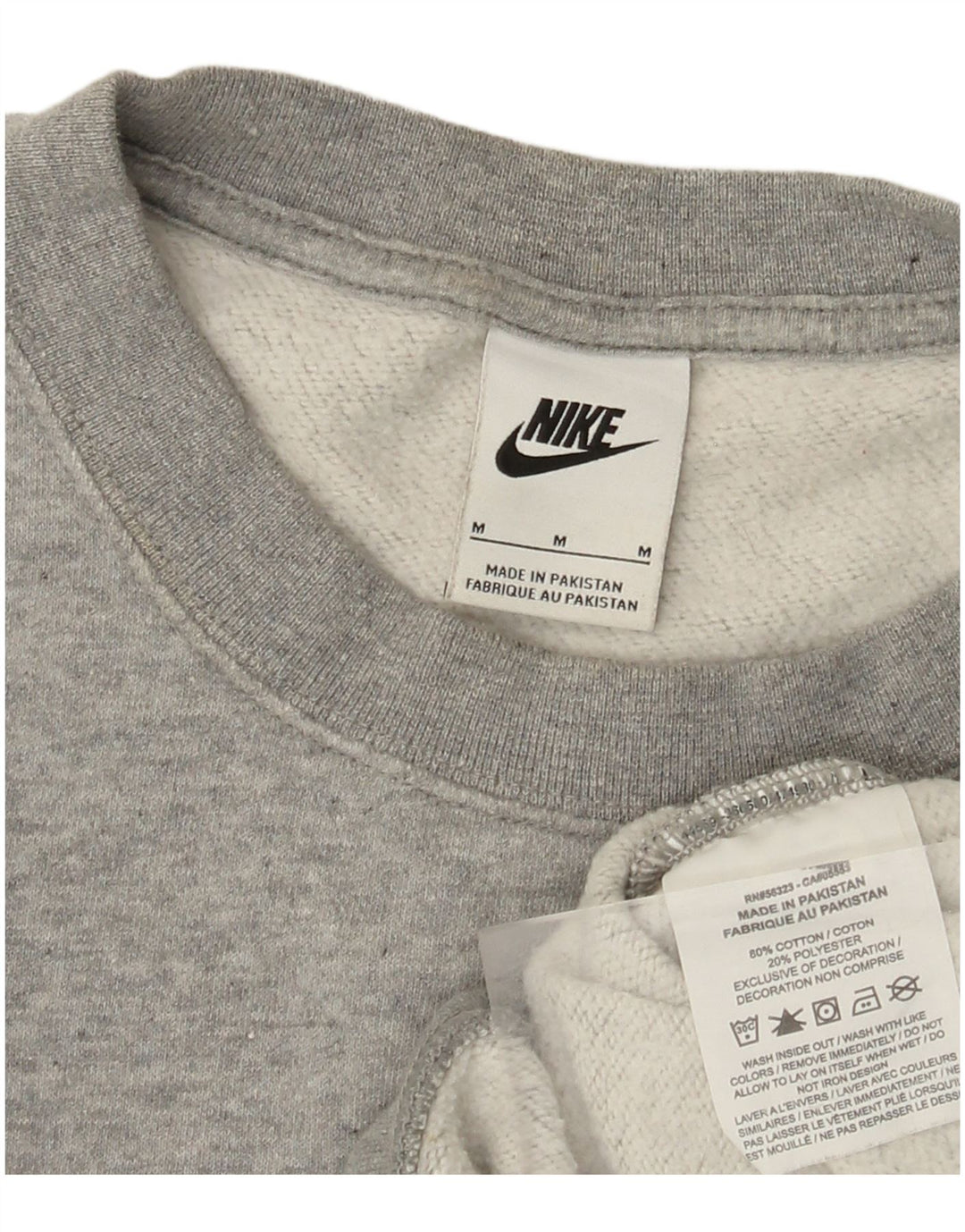 Γυναικείο φούτερ NIKE Crop Jumper UK 14 Μεσαίο γκρι βαμβακερό