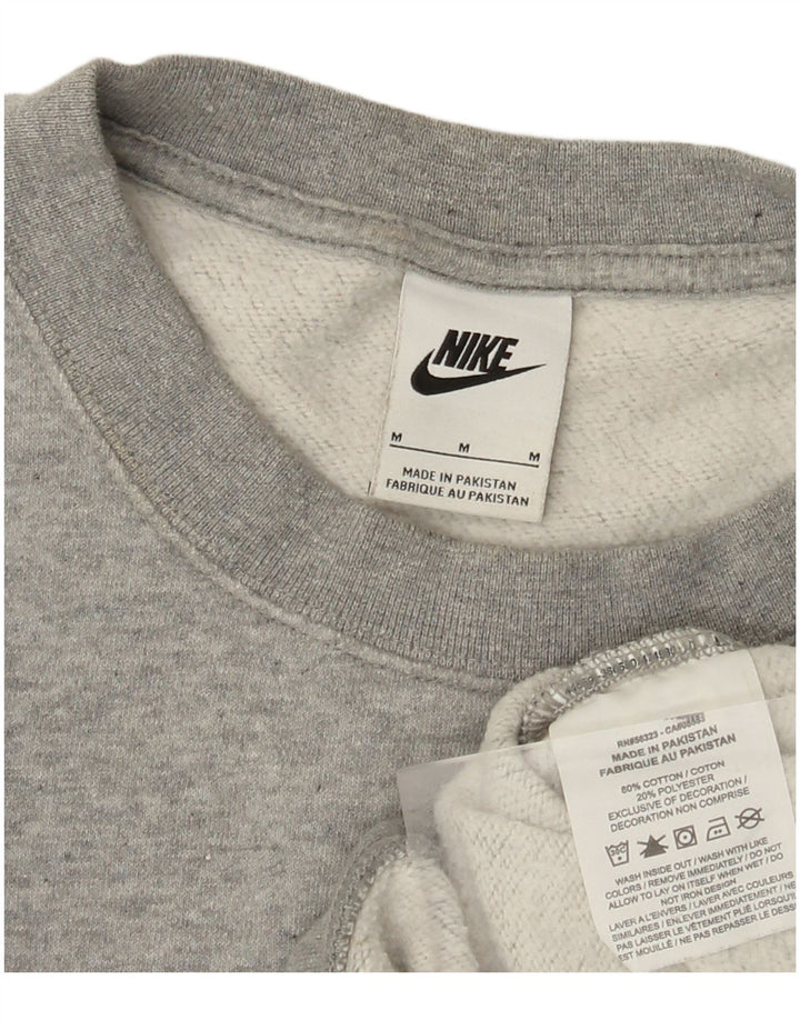 Γυναικείο φούτερ NIKE Crop Jumper UK 14 Μεσαίο γκρι βαμβακερό