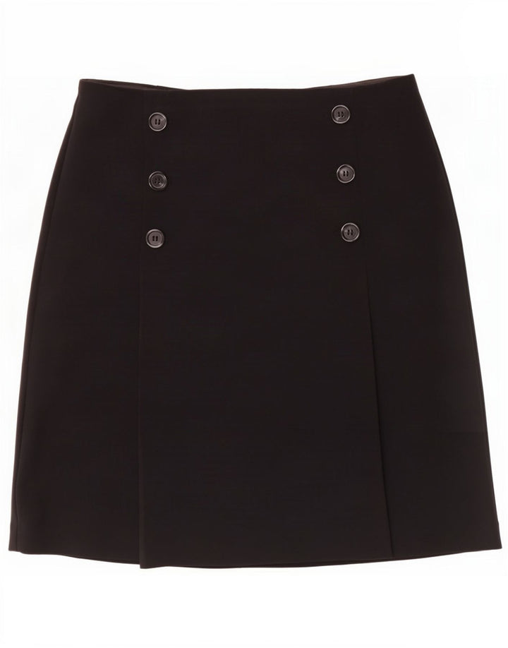 Marks & Spencer Γυναικεία φούστα A-Line UK 12 Medium W30 Black Polyester