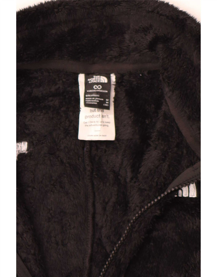 The North Face Girls Fleece Jacket 9-10 Years Medium Black Polyester
