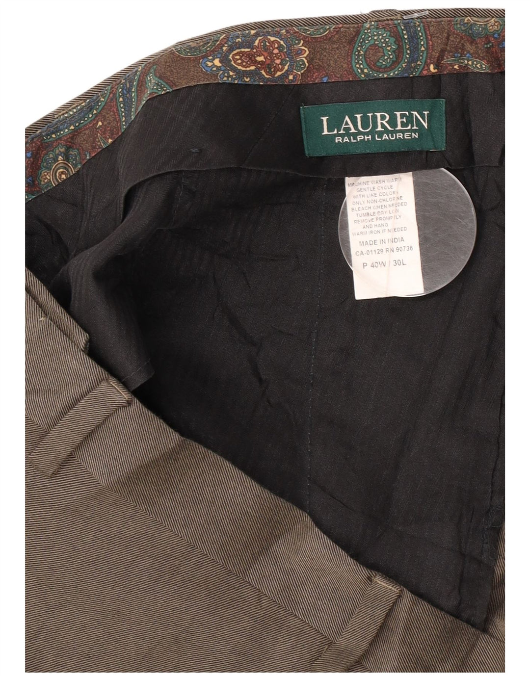 Ανδρικό ίσιο παντελόνι Ralph Lauren W40 L30 Γκρι Πολυεστέρας