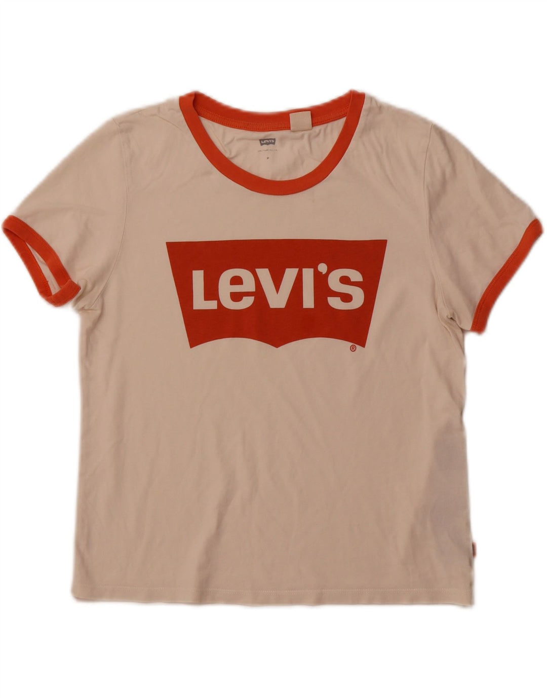 Γυναικείο γραφικό μπλουζάκι LEVI'S τοπ 12 μεσαίου λευκού βαμβακερό