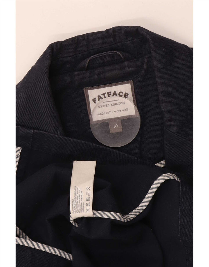 Fat Face Γυναικείο 3/4 μανίκι 2 κουμπιά σακάκι UK 10 Small Navy Blue