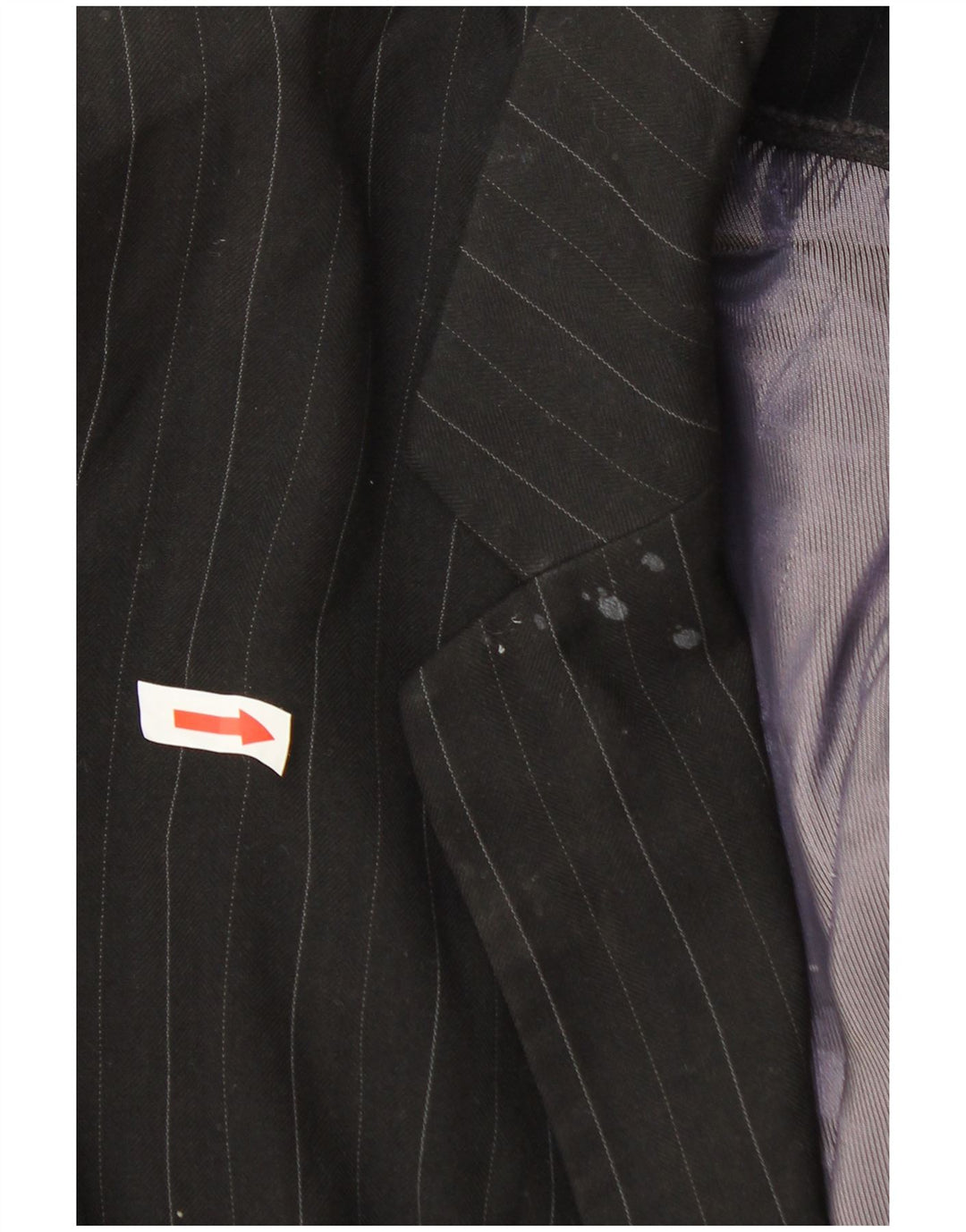 Marks & Spencer Γυναικείο σακάκι 1 κουμπιού UK 20 2XL Grey Pinstripe