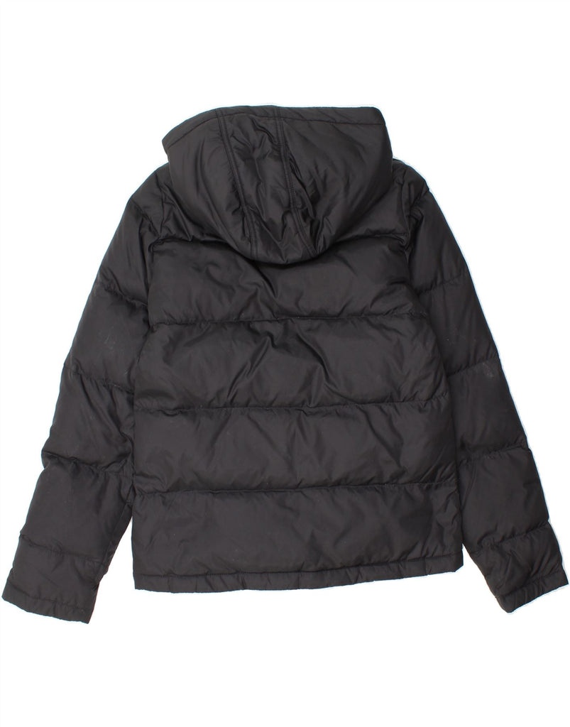 RALPH LAUREN Womens Hooded Padded Jacket UK 10 Small Black Nylon Vintage Ralph Lauren and Second-Hand Ralph Lauren from Messina Hembry 