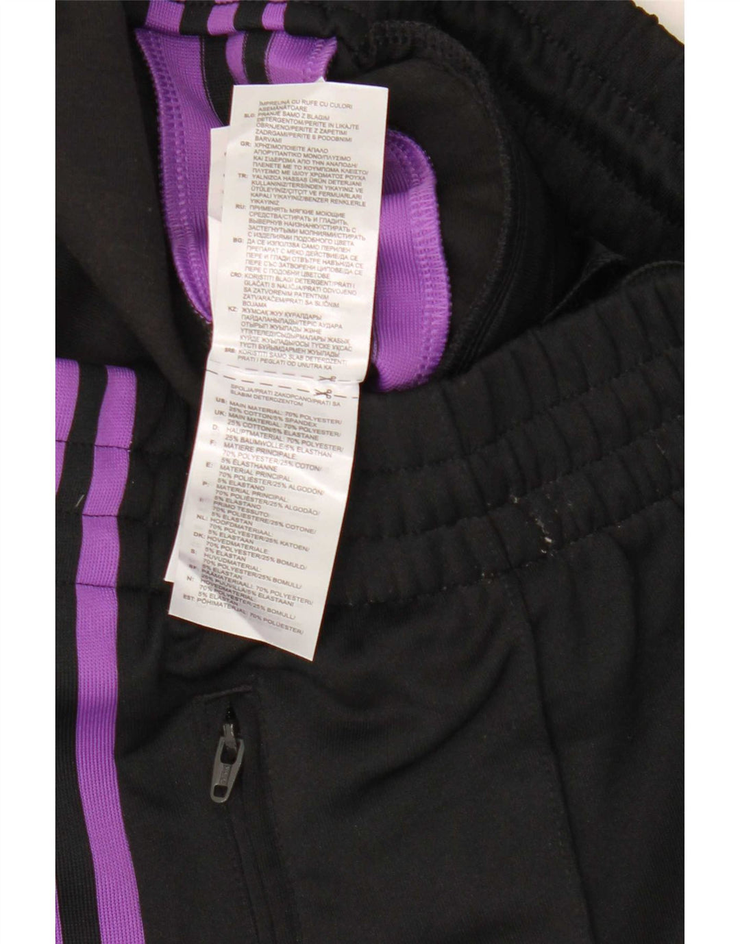 Γυναικεία αθλητική φόρμα Adidas Παντελόνι UK 10 Small Black Polyester