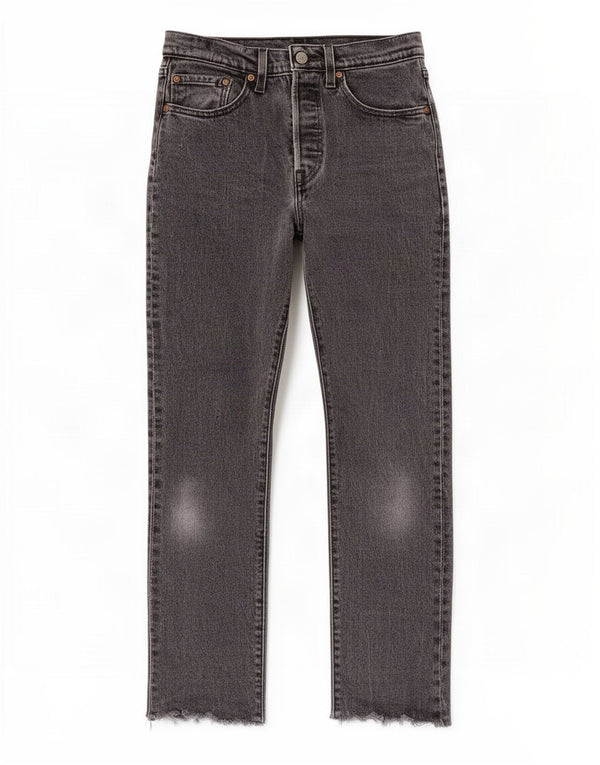 Levi's Womens 501 Straight Jeans W26 L28 Grey