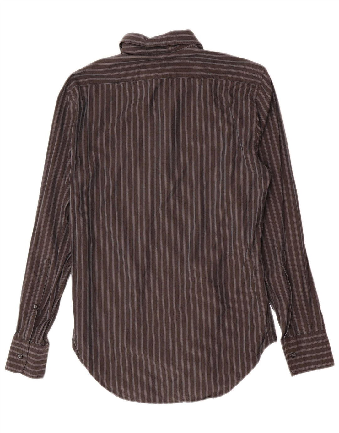 Ανδρικό πουκάμισο Trussardi μέγεθος 39 15 1/2 Μεσαίο γκρι ριγέ βαμβακερό