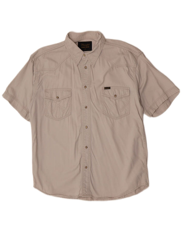 Ανδρικό κοντομάνικο πουκάμισο Wrangler Western XL Beige