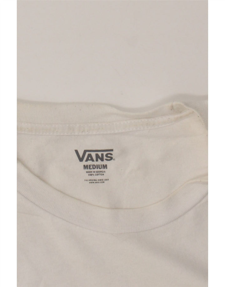 VANS Mens Graphic T-Shirt Top Medium White Cotton Vintage Vans and Second-Hand Vans from Messina Hembry 
